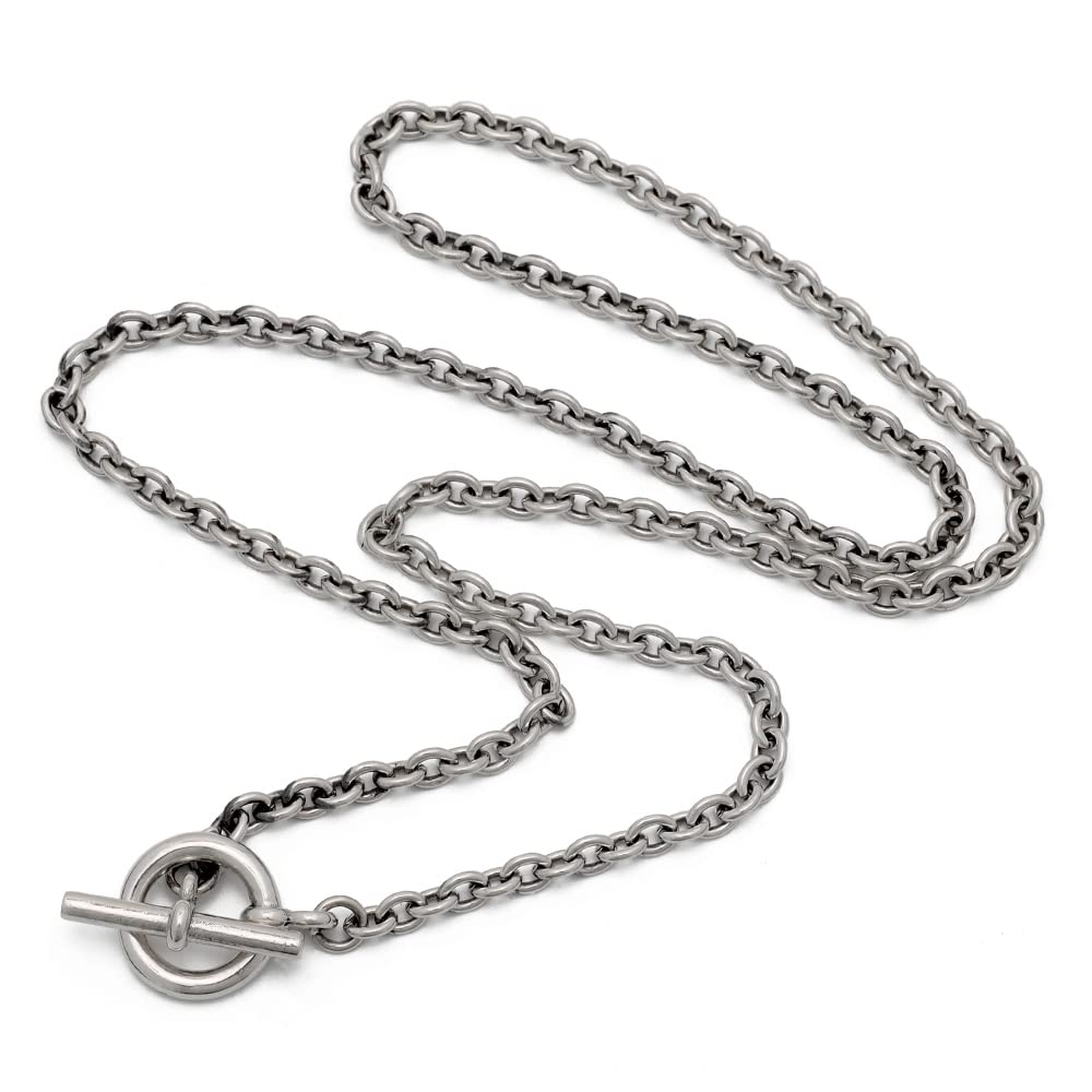 Amazon | [silver KYASYA]シルバー925 マンテル チェーン ネックレス